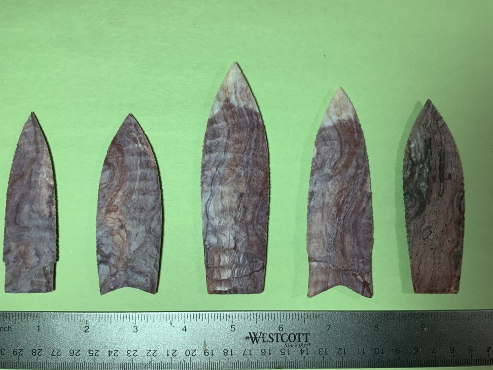 Alibates agate / flint blades , points