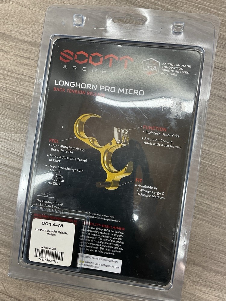 Scott Longhorn Pro Micro Hinge Release Medium