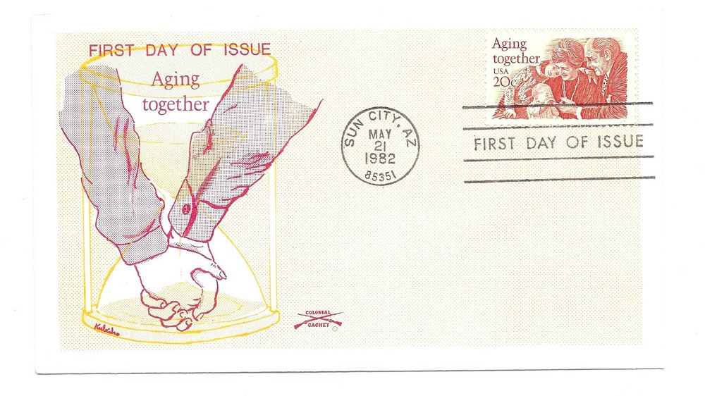 2011  Aging Together Colonial FDC