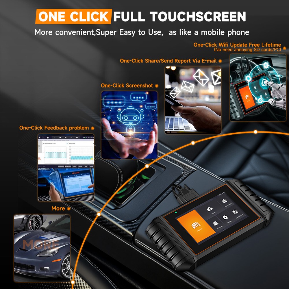 Foxwell GT30 OBD2 Professional Car Diagnostic Reset Tool All System Code Reader
