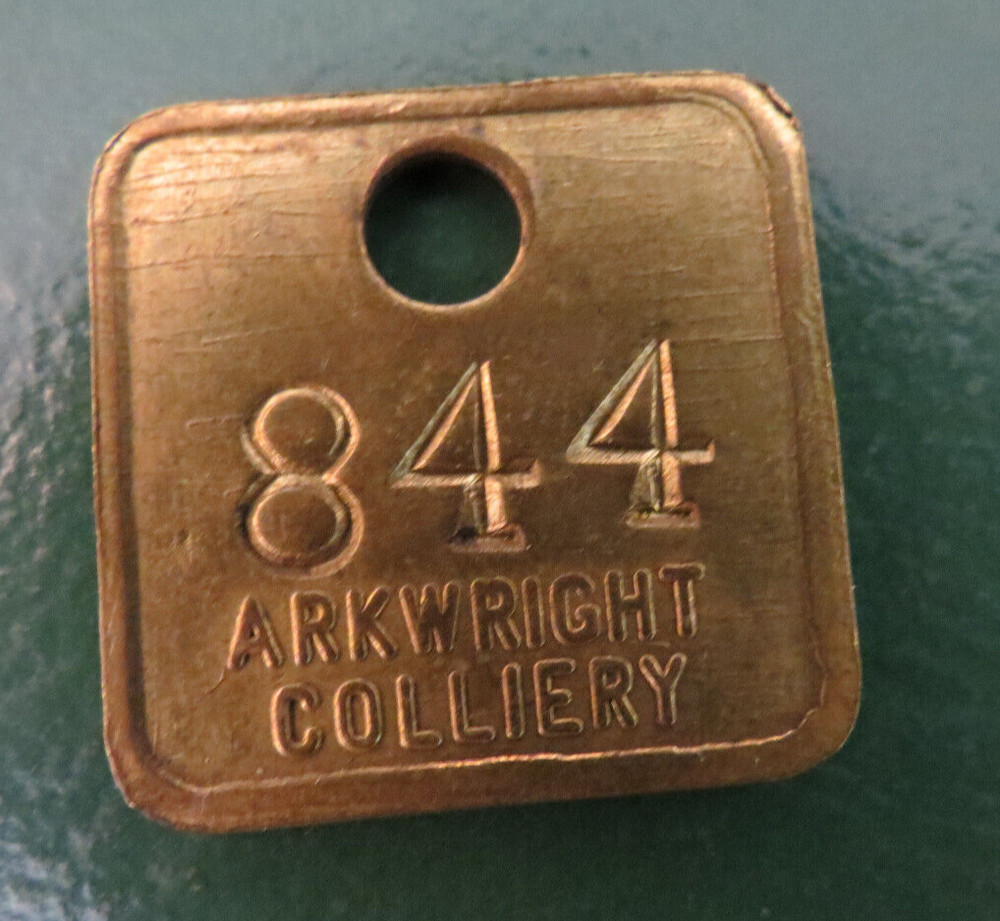 ARKWRIGHT COLLIERY TOKEN / COLLIERY PIT CHECK - marked ARKWRIGHT COLLIERY 844