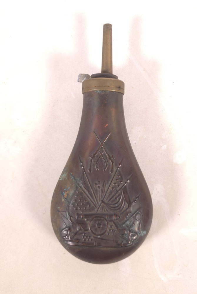 Vintage Brass Copper POWDER HORN