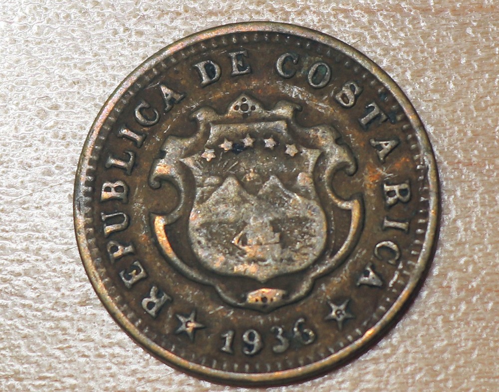 1936 Costa Rica 5 Centimos