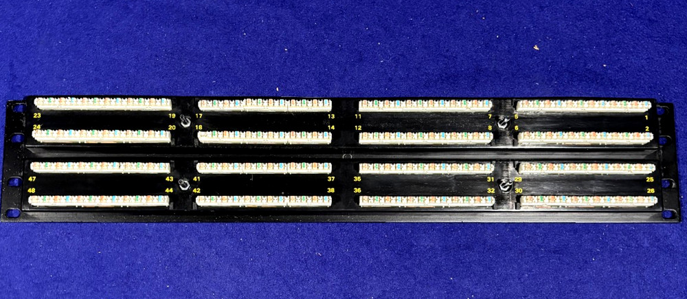 ORTRONICS 2U CAT 5E 48 Port Rack Mount Panel