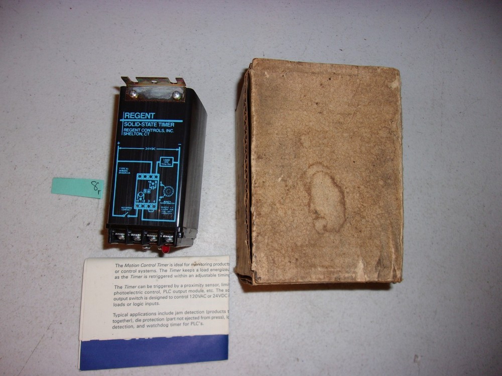 NEW IN BOX REGENT CONTROLS SOLID STATE TIMER TM2222-24 R1S (182-2)