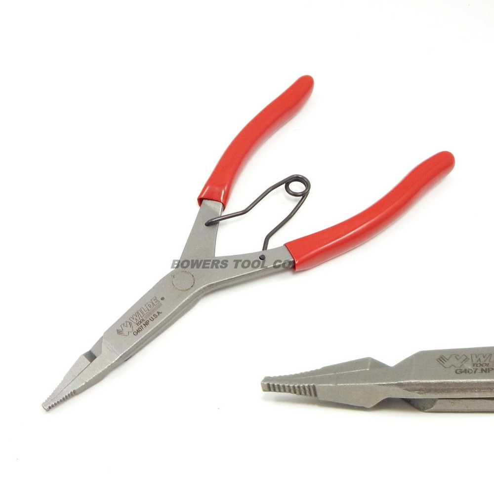 Wilde Tool 9” Right Angle & Straight Lock Ring Plier Set Snap Retaining USA MADE