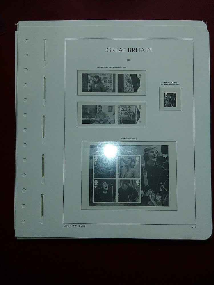 LIGHTHOUSE Commemorative Hingeless album pages Great Britain 2021 Used R2021