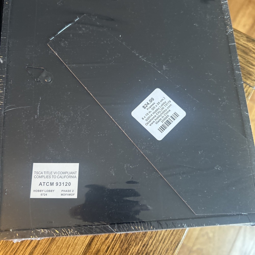 (2) 8” X 10” Display Cases, Solid Wood, Hinged, New