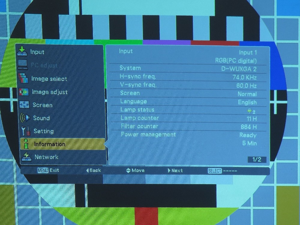 Sanyo PLC-ZM5000L Projector W/ Lens * B- Possible Issues
