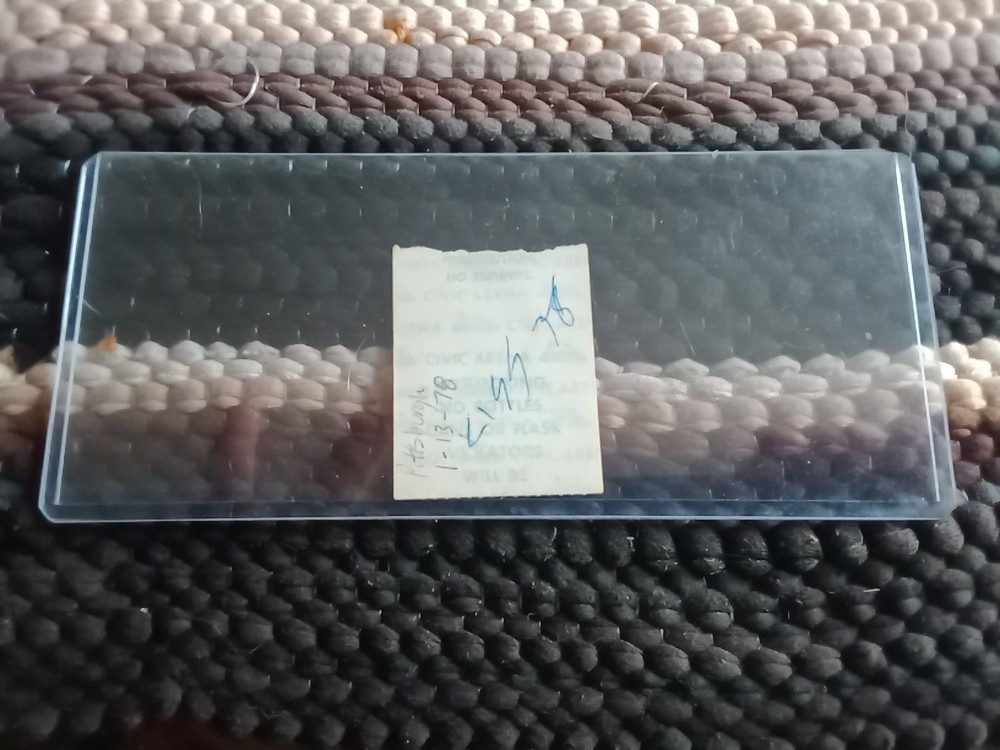 Kiss 💋 Ticket Stub History 🎸 Alive 2 Tour Pittsburgh Pa, 1-13-78, Shock Me,👀