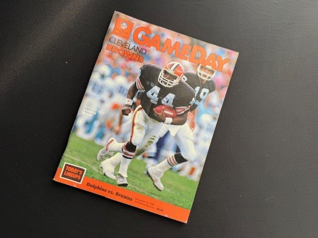 1988 Browns @ Dolphins NFL Gameday Program 12/12 Byner Kosar