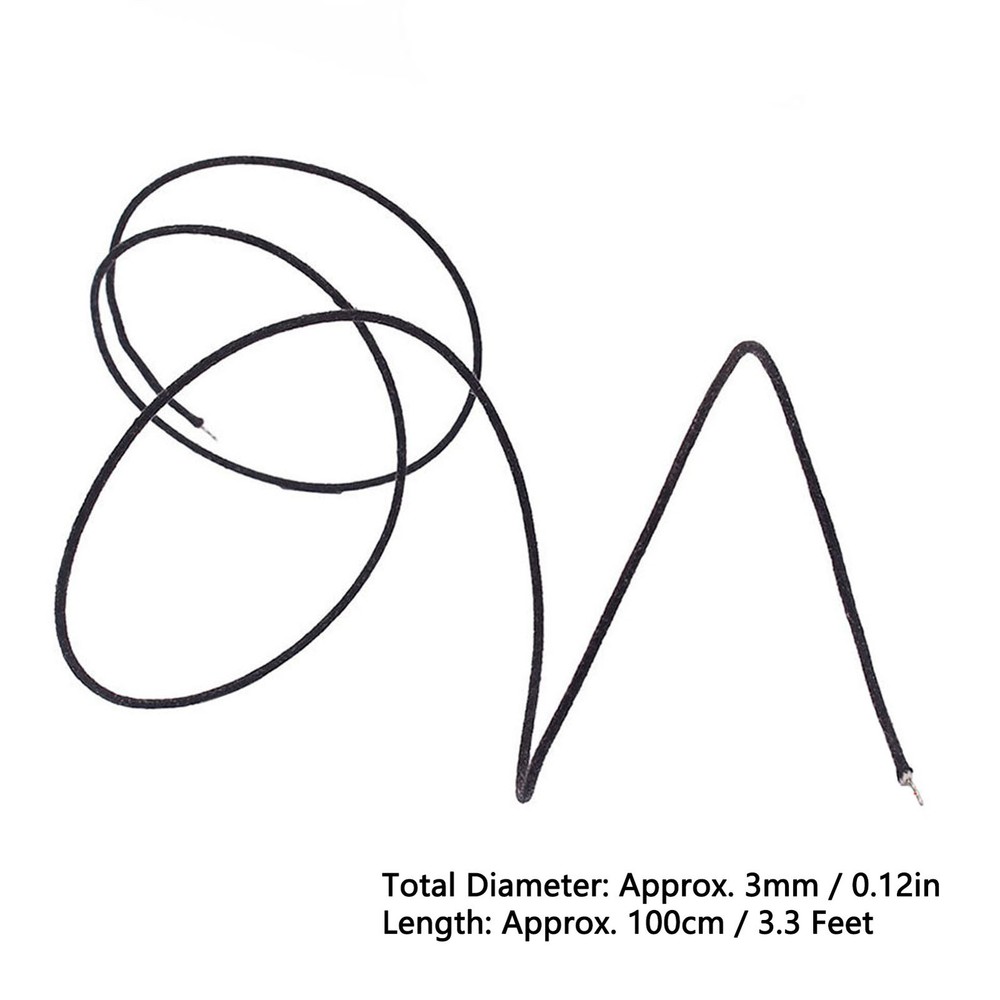 Black And White Single-core Copper Wire 1 Meter 2 Sets GU403
