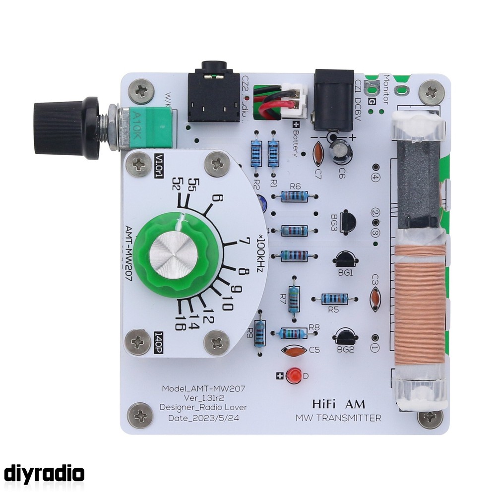 AMT-MW207 Medium Wave Radio Transmitter AM Radio Transmitter 525-1605kHz 6V #USA