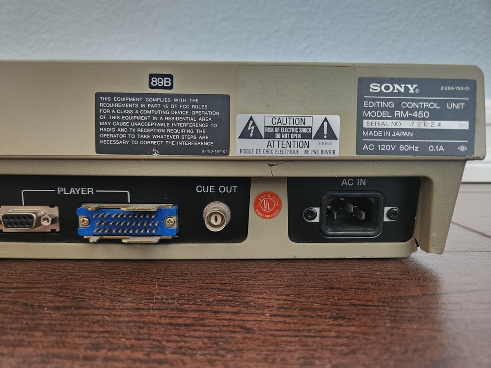 Sony RM-450 Editing Control Unit RM450 #2