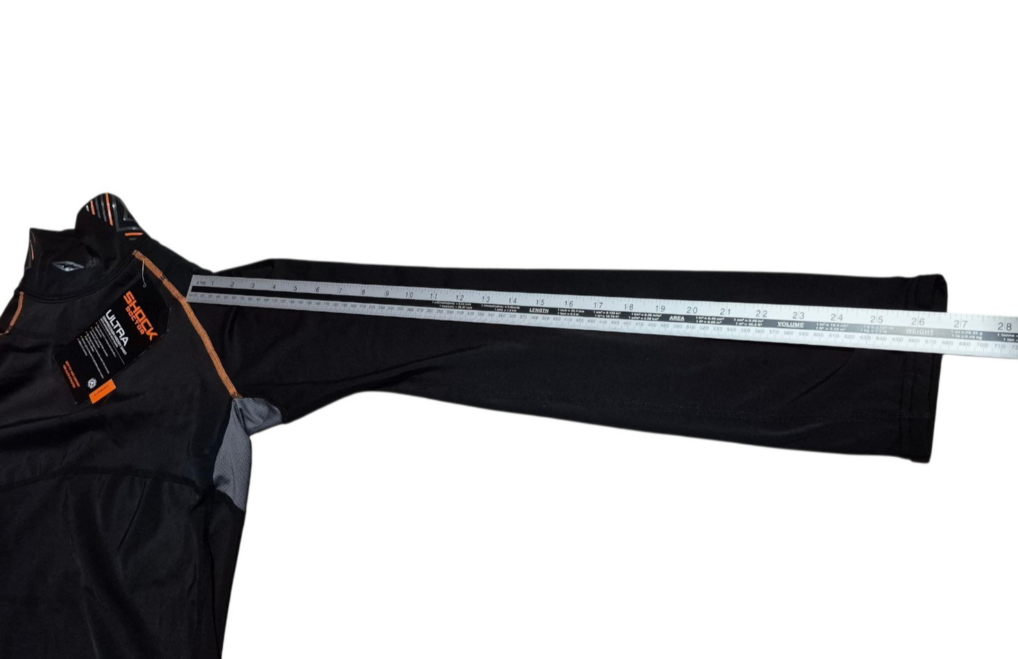 Shock Doctor Core Compression Hockey Shirt Mens Long Sleeve Black L Large