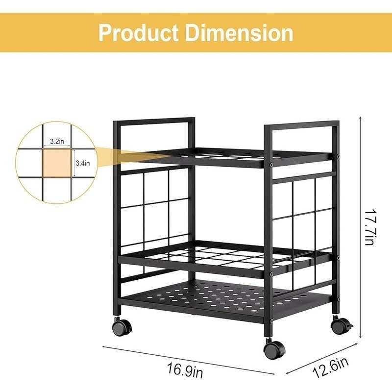Dual Layer Rolling Blueprint Storage Rack W/ 20 Slots & Lockable Wheels New