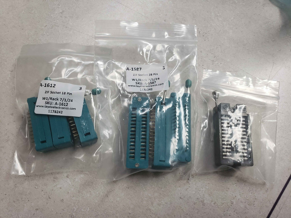 Assorted ZIF Sockets