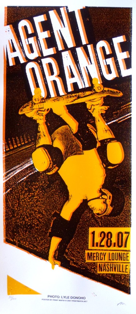 Agent Orange Concert Poster Nashville 2007