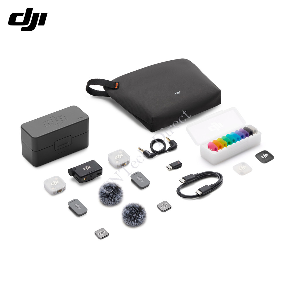 Original DJI Mic Mini 2 (2 TX + 1 RX + Charging Case) Universal Version