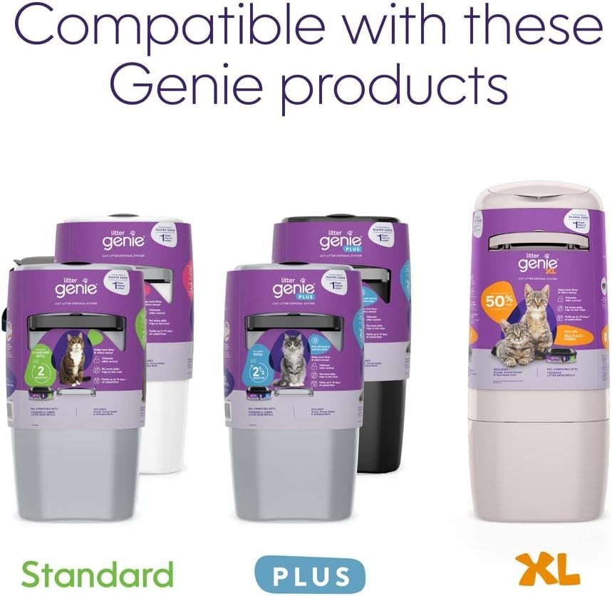 Durable 4-Pack Cat Litter Refill Bags | Odor Locking Technology for 2