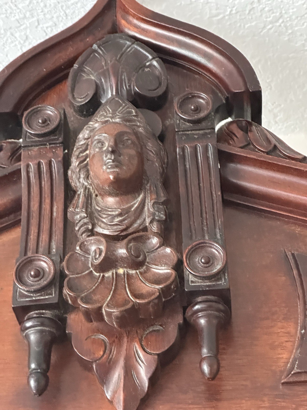 Victorian Drop Well Dresser with Jenny Lind Design and Mirror Circa 1900