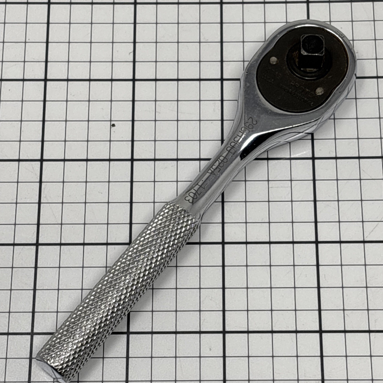 Proto Tools 1/4" Drive Ratchet Knurled Handle 4749 Pear Head USA Professional