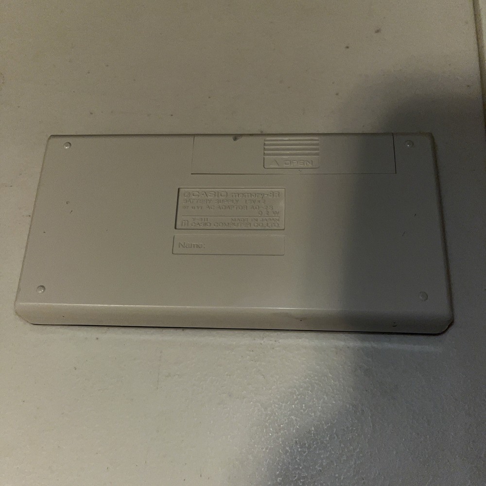 Casio Memory 8R Vintage Electronic Calculator Working Well