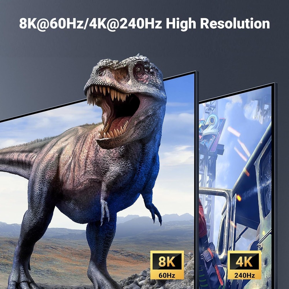 8K Displayport KVM Switch 2 Computers