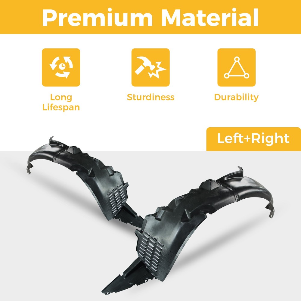 Front Fender Liner For 2006-2011 Hyundai Accent Left + Right Side