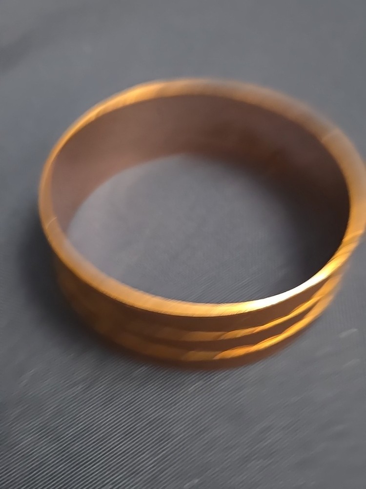 VTG Cooper Bangle Bracelet Etched Beautiful Design