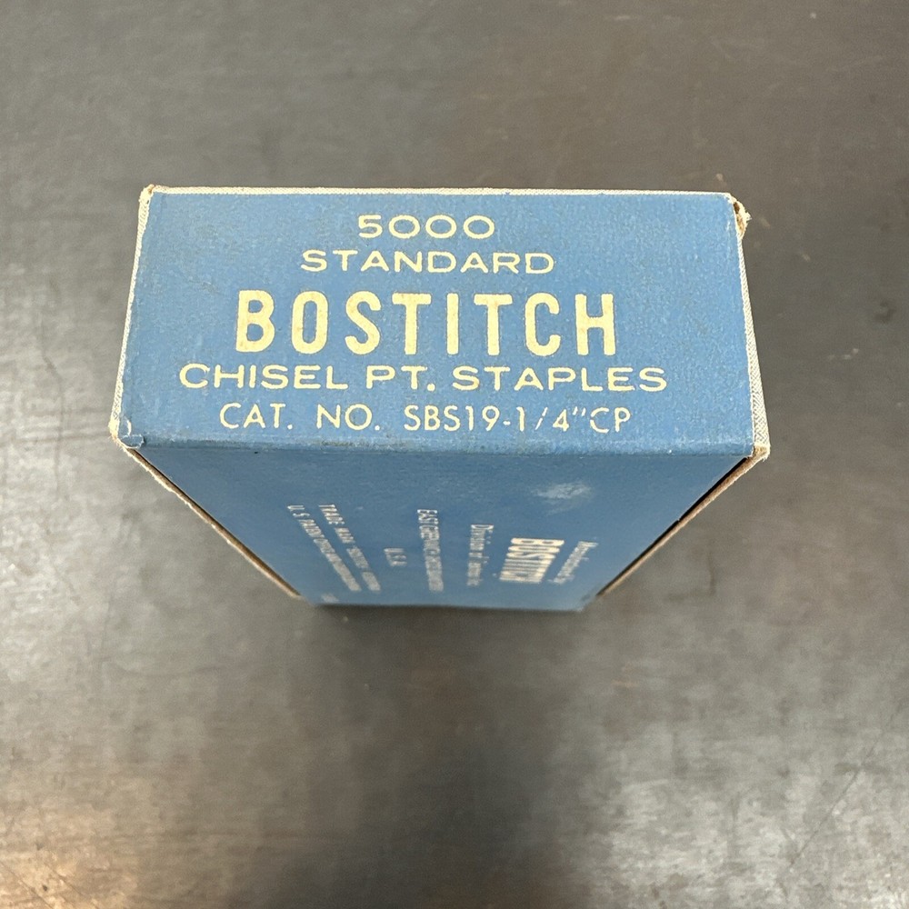 Bostitch Chisel Point Staples Old New Stock
