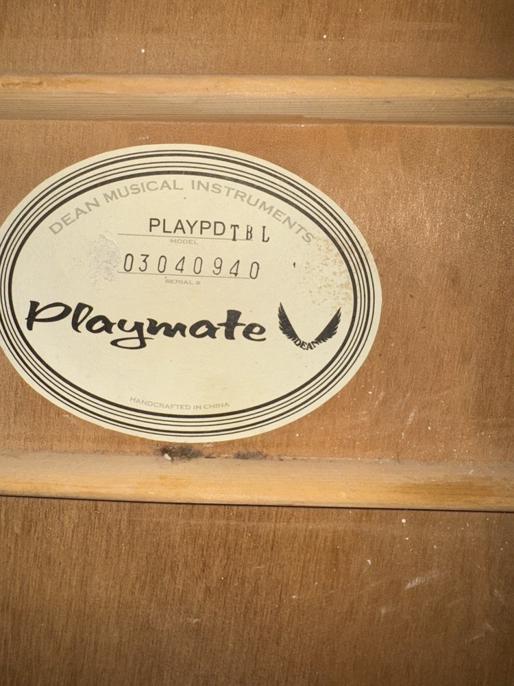 Blue-teal Playmate Guitar