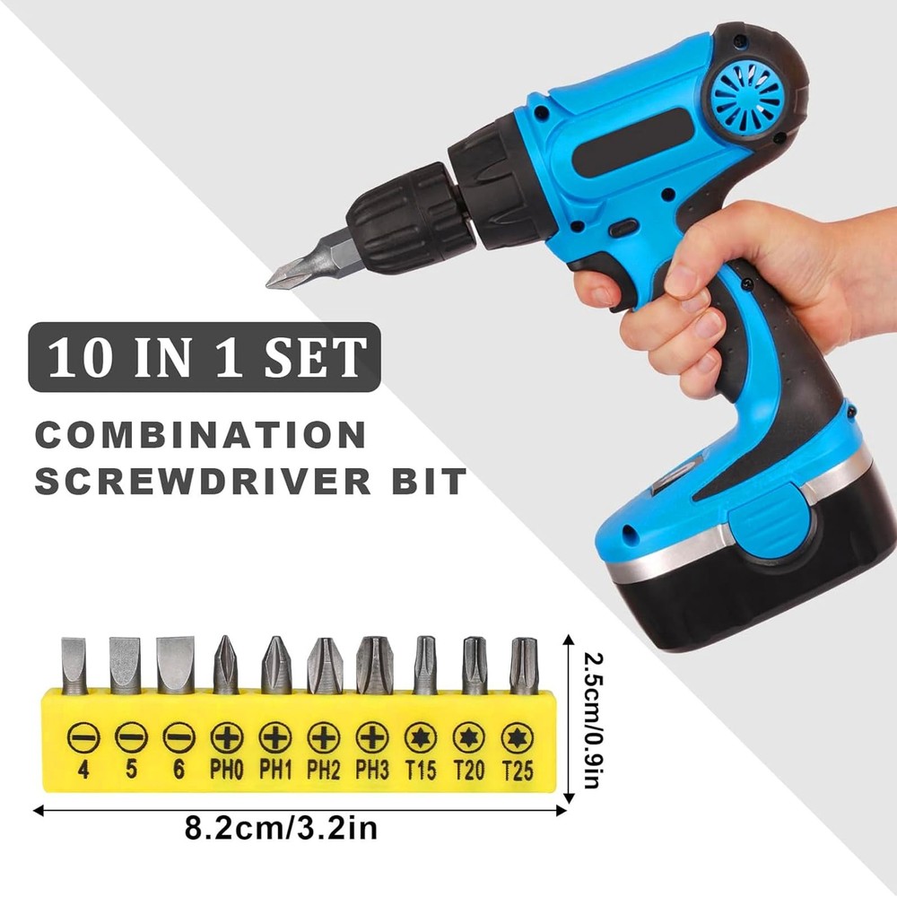 17Pcs Flexible Drill Bit Extension Kit + 3 Rotatable Socket Adapters