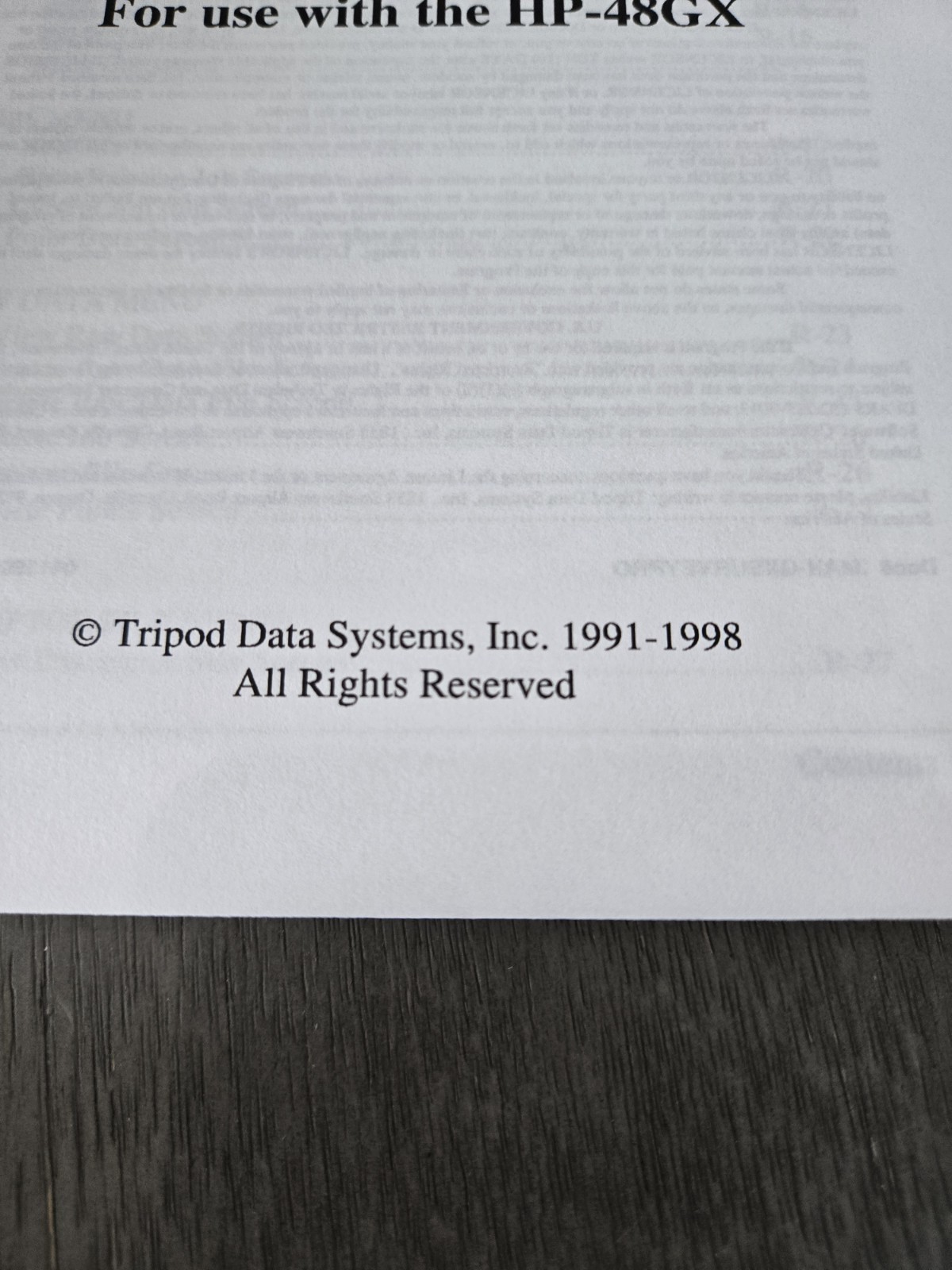 TDS-48GX Survey Pro Reference, TDS-48GX Survey Pro User's Manual