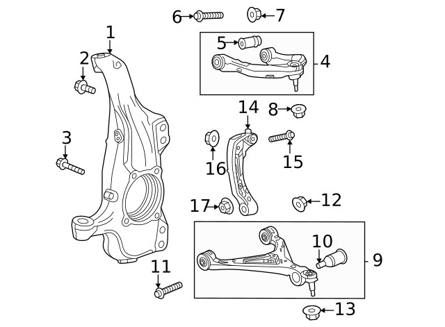 Genuine GM Knuckle 86823708