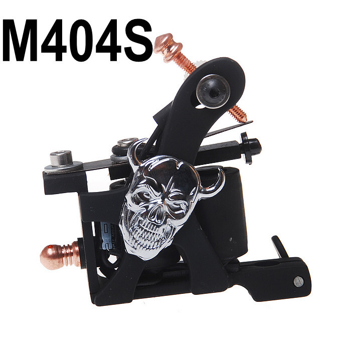 Coil Tattoo Machine Cast Iron Frame for Beginner 10 Wrap Shader 404-D