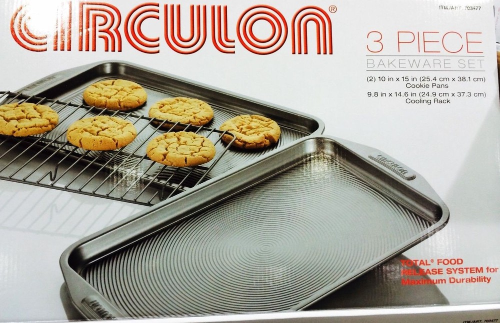 Circulon Bakeware 3 Piece Set Kitchen Cookware Catering Server Buffet Home