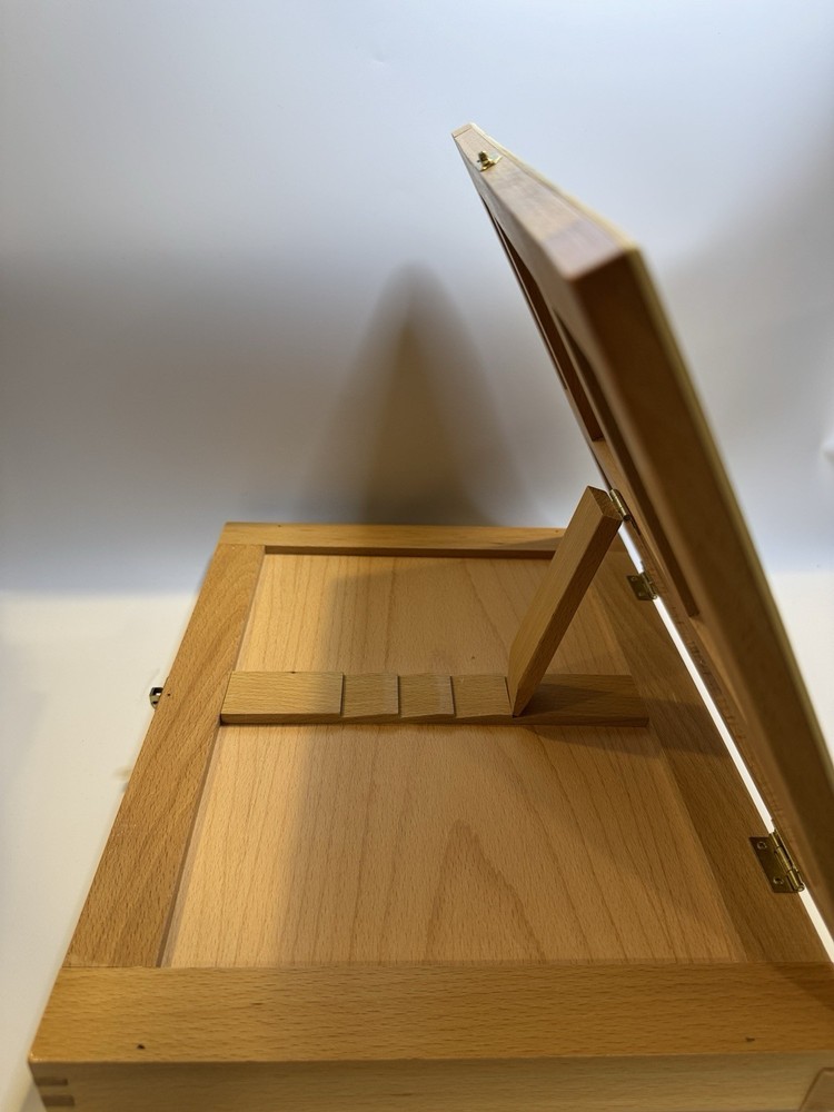 Solid Adjustable Wood Table Desk Easel By U.S. Art Supply