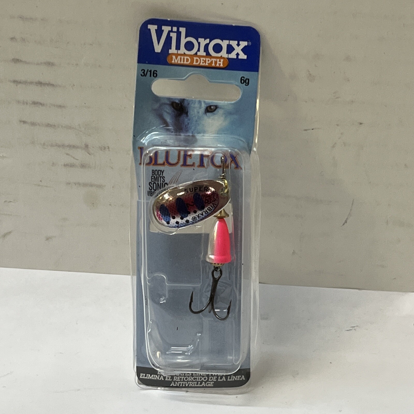 Blue Fox Classic Vibrax Painted 3/16 (Rainbow Trout,