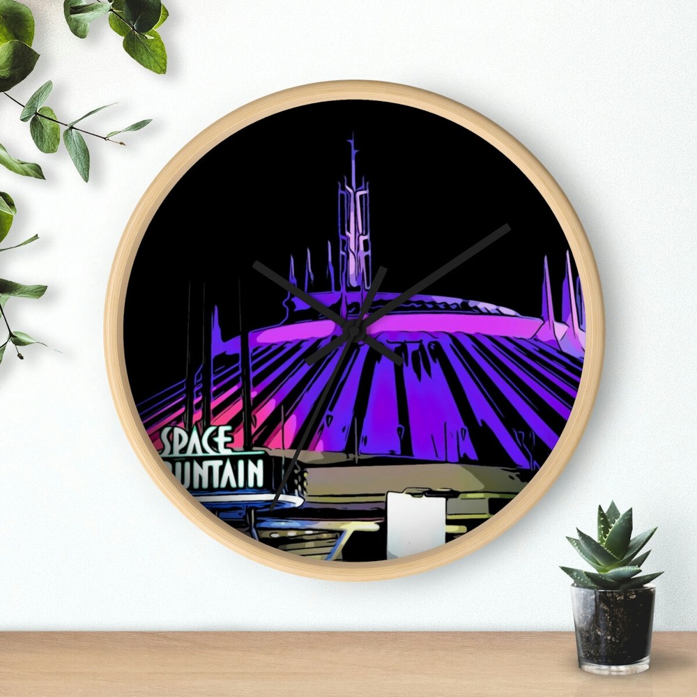 Wall clock Disneyland Space Mountain Ride