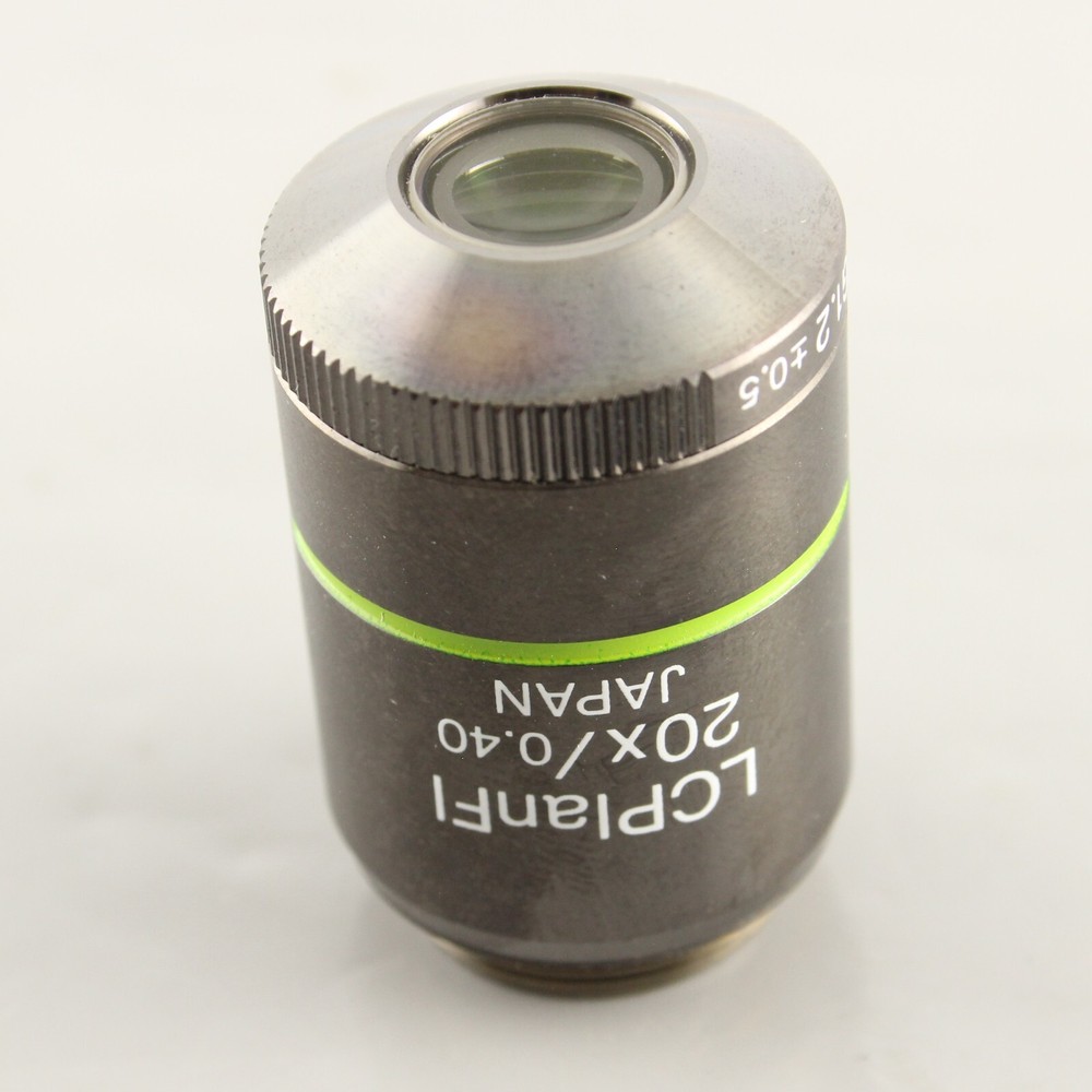 Olympus LCPlanFl 20x 0.40 ∞ Cap G1.2 +- 0.5 Microscope Objective Plan RMS BX IX