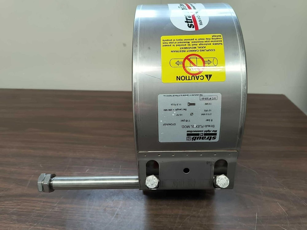 New Open Box Straub Flex 2L MOD. 12" Outside Diameter Flexible Coupling