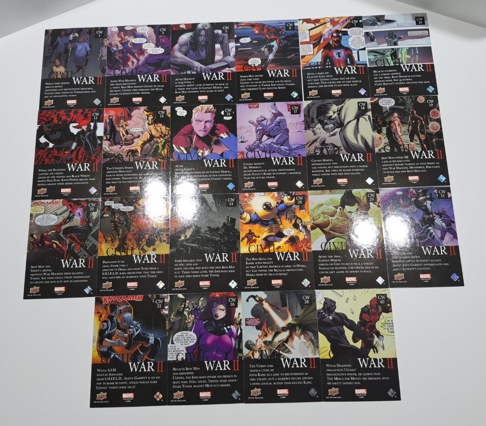 2016 Marvel Annual Civil War II 2 Lot