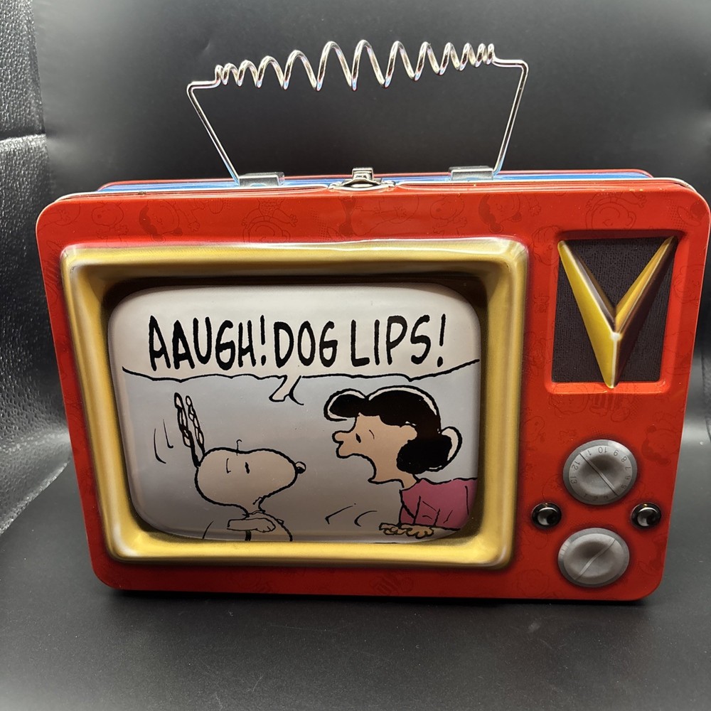 2 Peanuts Retro TV Lunchboxes