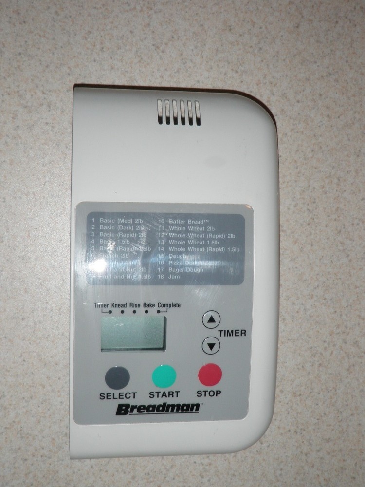 Breadman Bread Maker Electronic Control Panel with PCB for Model TR560