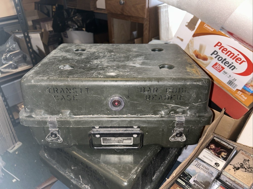 MSI Data Corp PDT-LS Portable Bar Code Reader LS 8100 In Case CY-8537/G Untested