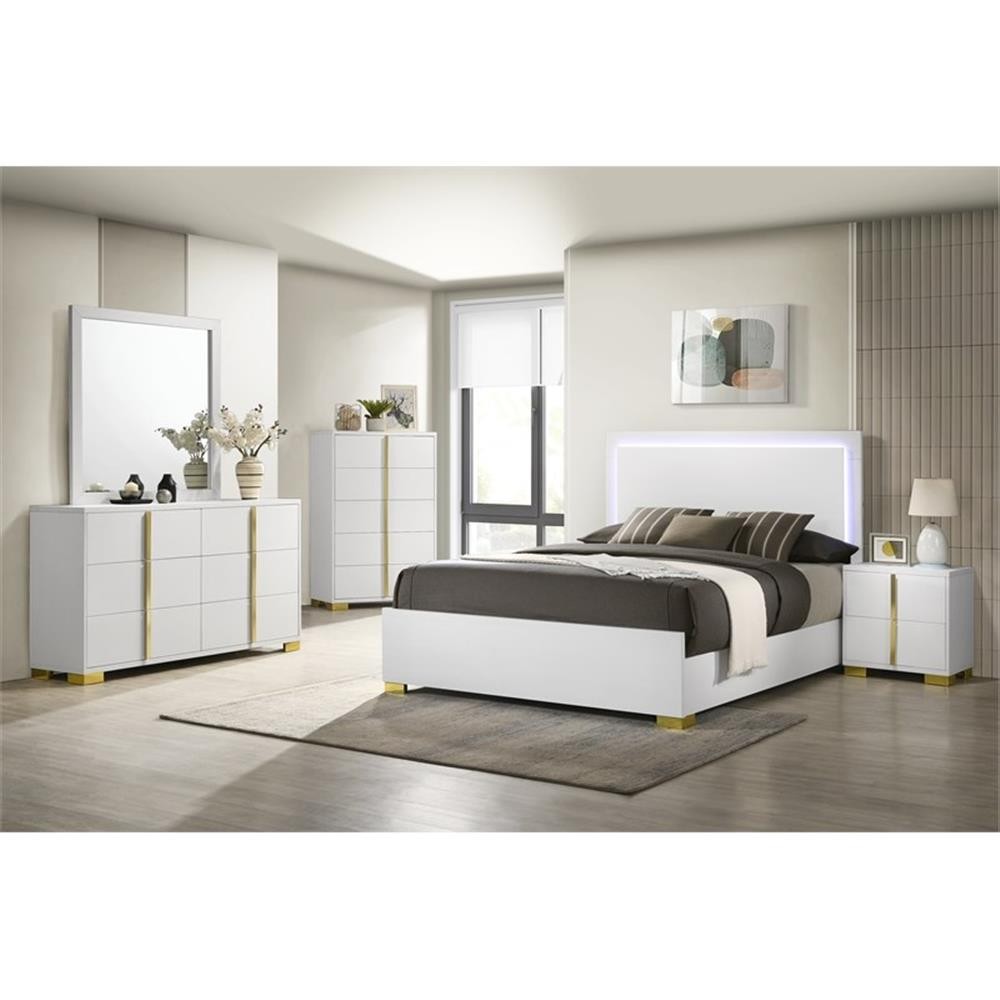 Marceline 5-piece Queen Bedroom Set White
