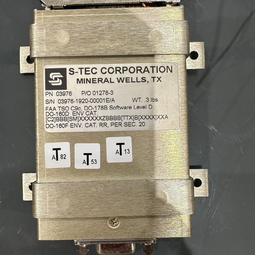S-TEC GPSS ROLL STEERING CONVERTER P/N 03976 WITH CONNECTOR