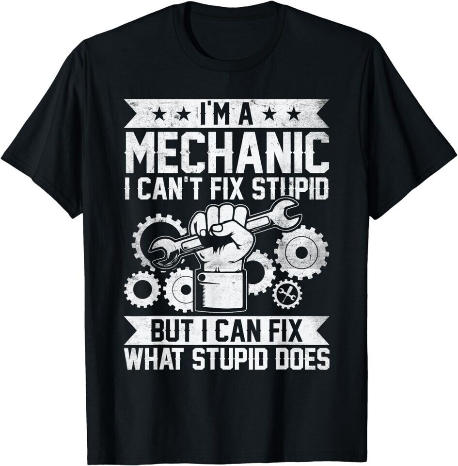 Car Mechanic Engineer Men Women Auto Mechanic Unisex Black Shirt