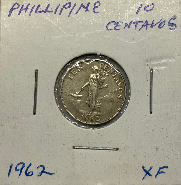 1962 Philippines 10 Centavos Coin - #C7